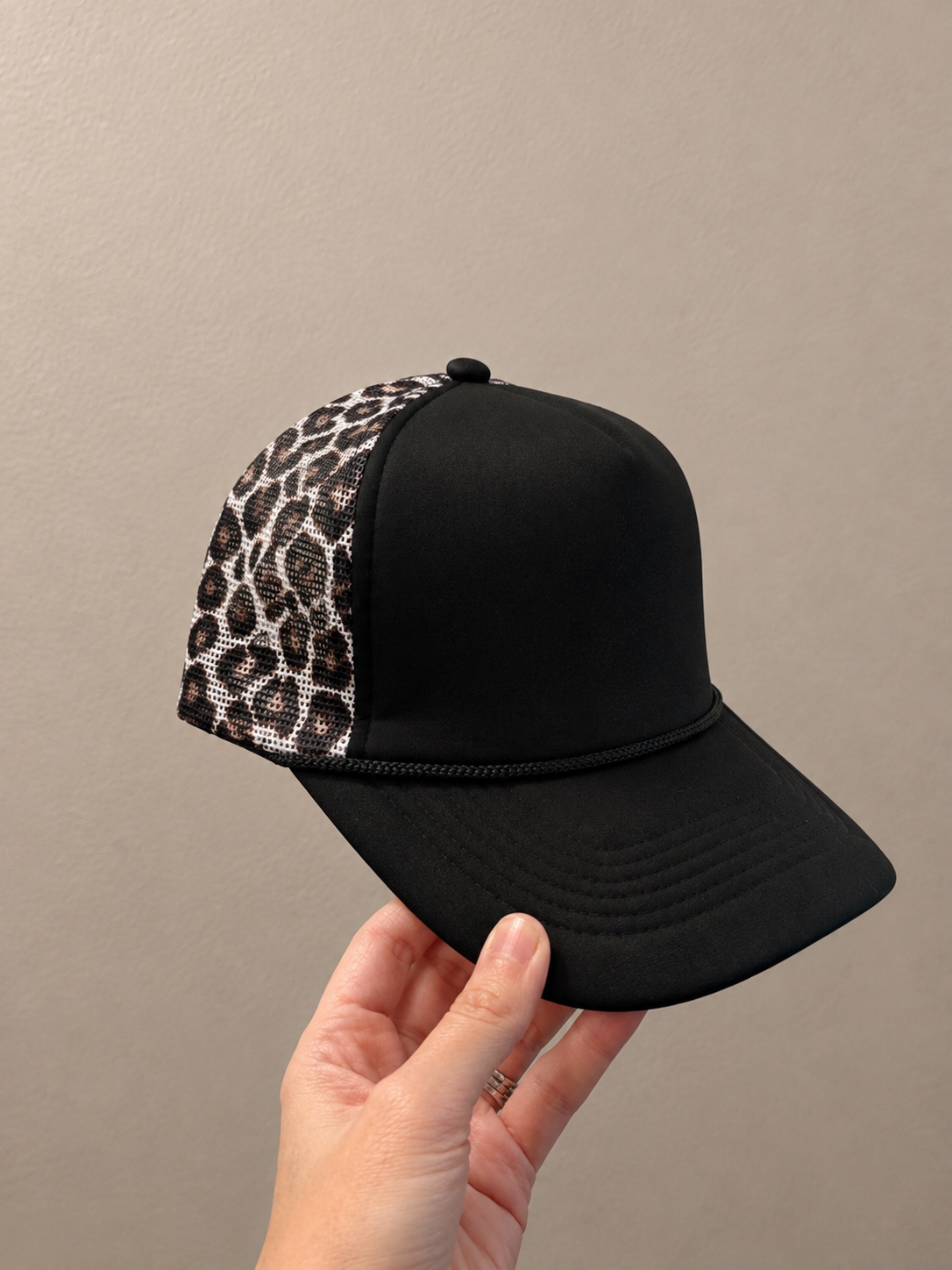 Black Leopard- Unlimted patch hat